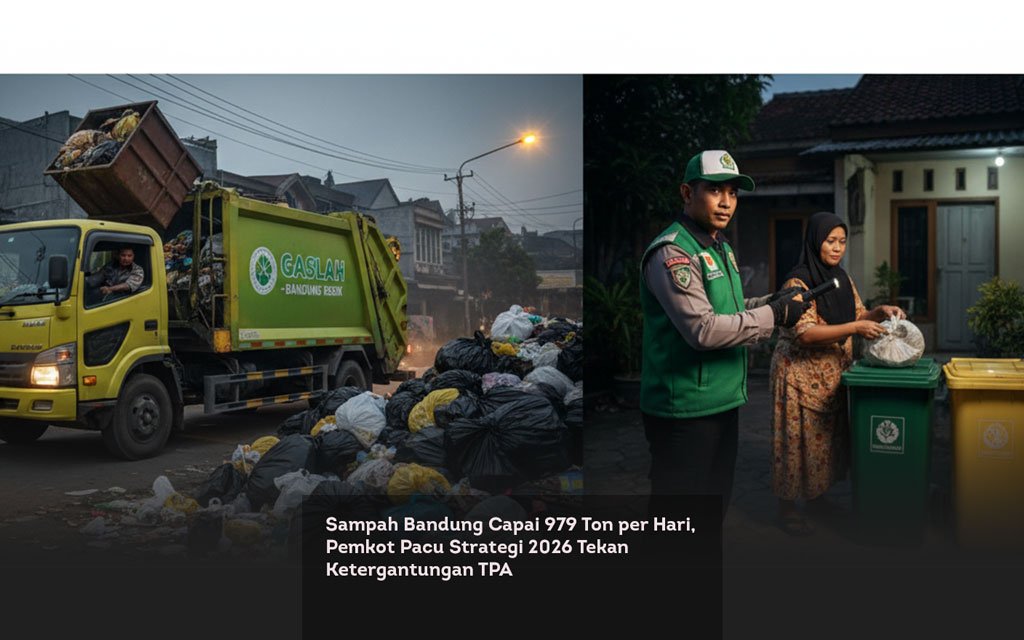 Sampah Bandung Capai 979 Ton per Hari, Pemkot Pacu Strategi 2026 Tekan Ketergantungan TPA locusonline featured image Feb