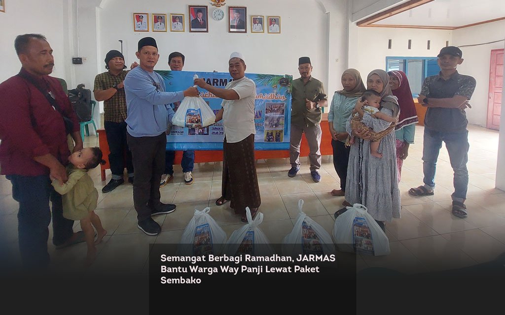 Semangat Berbagi Ramadhan, JARMAS Bantu Warga Way Panji Lewat Paket Sembako locusonline featured image Feb