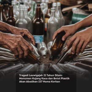 Tragedi Leuwigajah 21 Tahun Silam: Monumen Kujang Kaca dan Botol Plastik Akan Abadikan 157 Nama Korban