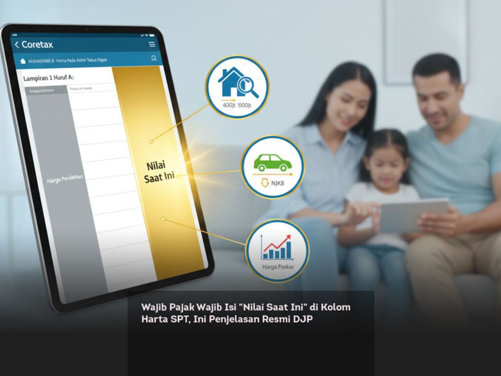 Wajib Pajak Wajib Isi “Nilai Saat Ini” di Kolom Harta SPT, Ini Penjelasan Resmi DJP