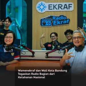 Wamenekraf dan Wali Kota Bandung Tegaskan Radio Bagian dari Ketahanan Nasional