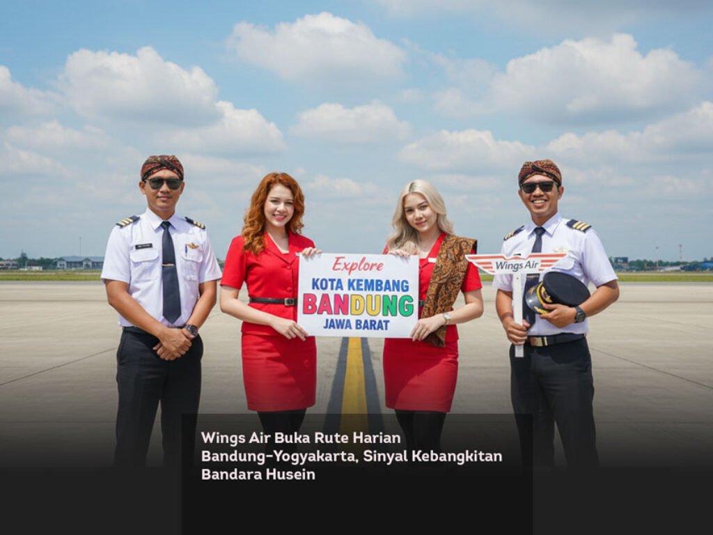 Wings Air Buka Rute Harian Bandung–Yogyakarta, Sinyal Kebangkitan Bandara Husein