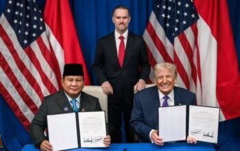 Presiden prabowo subianto dan presiden as donald trump resmi menandatangani tarif perdagangan resiprokal kedua negara salah sa 1771551789846