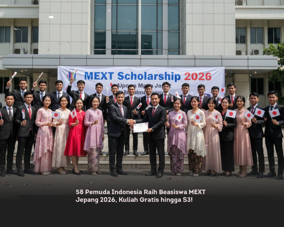 58 Pemuda Indonesia Raih Beasiswa MEXT Jepang 2026, Kuliah Gratis hingga S3!