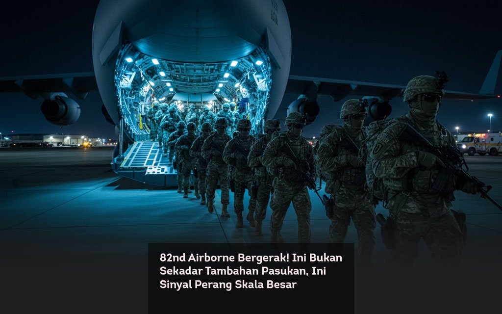 82nd Airborne Bergerak! Ini Bukan Sekadar Tambahan Pasukan, Ini Sinyal Perang Skala Besar locusonline featured image Mar 2026
