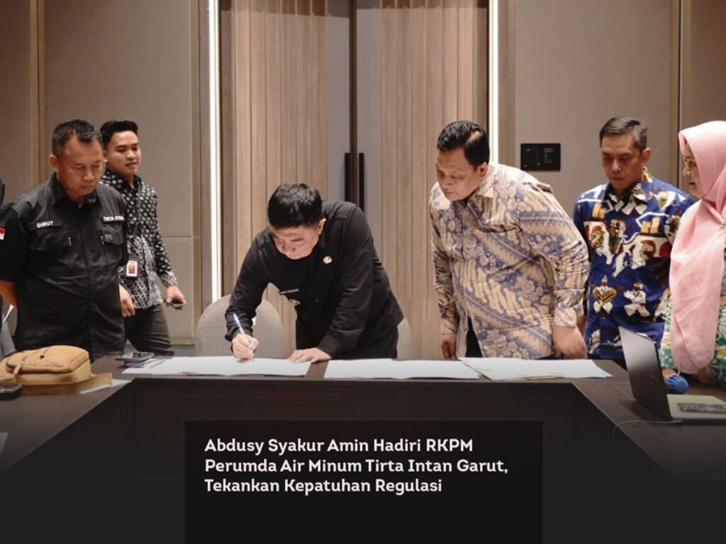 Abdusy Syakur Amin Hadiri RKPM Perumda Air Minum Tirta Intan Garut, Tekankan Kepatuhan Regulasi