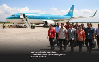 Akhirnya Dibuka Lagi! Rute Timika–Denpasar Kembali Mengudara Setelah 5 Tahun