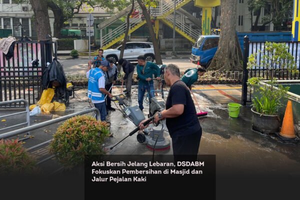 Aksi Bersih Jelang Lebaran, DSDABM Fokuskan Pembersihan di Masjid dan Jalur Pejalan Kaki locusonline featured image Mar 2026