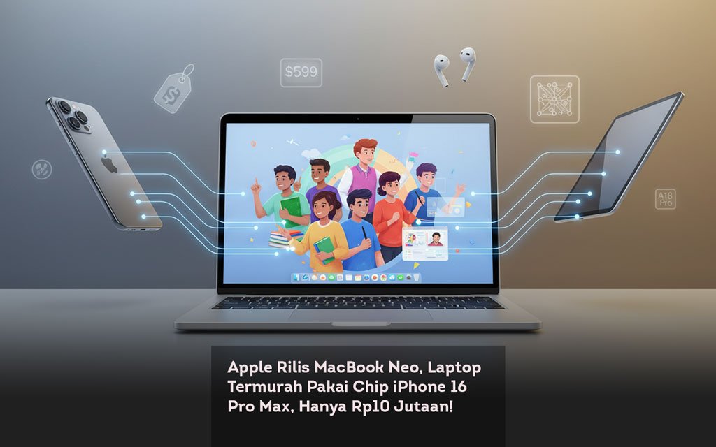 Apple Rilis MacBook Neo, Laptop Termurah Pakai Chip iPhone 16 Pro Max, Hanya Rp10 Jutaan locusonline featured image Mar