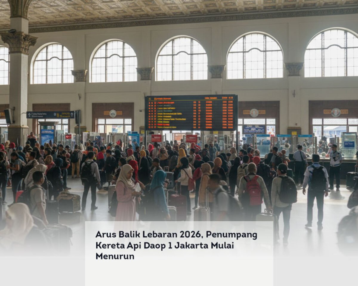 Arus Balik Lebaran 2026, Penumpang Kereta Api Daop 1 Jakarta Mulai Menurun