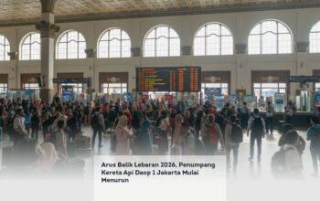 Arus Balik Lebaran 2026, Penumpang Kereta Api Daop 1 Jakarta Mulai Menurun locusonline featured image Mar 2026