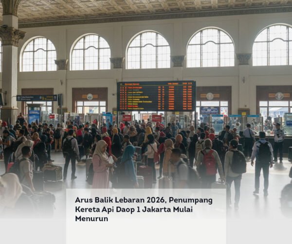Arus Balik Lebaran 2026, Penumpang Kereta Api Daop 1 Jakarta Mulai Menurun locusonline featured image Mar 2026