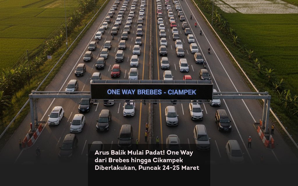 Arus Balik Mulai Padat! One Way dari Brebes hingga Cikampek Diberlakukan, Puncak 24 25 Maret locusonline featured image Mar 2026