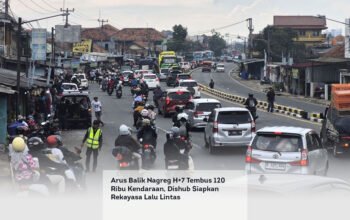 Arus Balik Nagreg H+7 Tembus 120 Ribu Kendaraan, Dishub Siapkan Rekayasa Lalu Lintas locusonline featured image Mar 2026