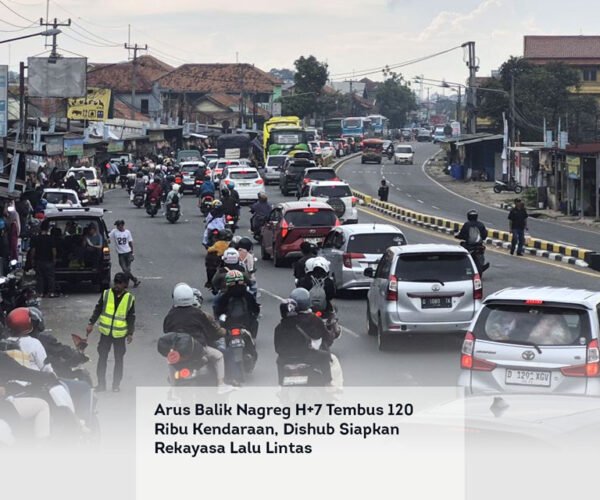 Arus Balik Nagreg H+7 Tembus 120 Ribu Kendaraan, Dishub Siapkan Rekayasa Lalu Lintas locusonline featured image Mar 2026