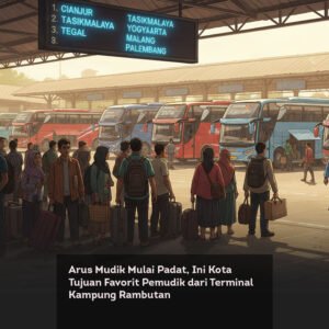 Arus Mudik Mulai Padat, Ini Kota Tujuan Favorit Pemudik dari Terminal Kampung Rambutan