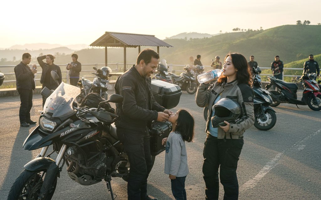 Arus Mudik di Nagreg Didominasi Pemotor