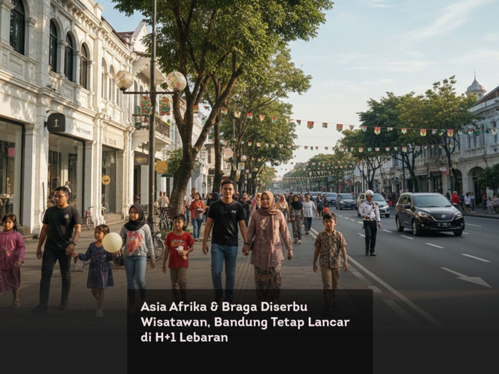 Asia Afrika & Braga Diserbu Wisatawan, Bandung Tetap Lancar di H+1 Lebaran