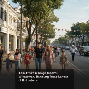 Asia Afrika & Braga Diserbu Wisatawan, Bandung Tetap Lancar di H+1 Lebaran