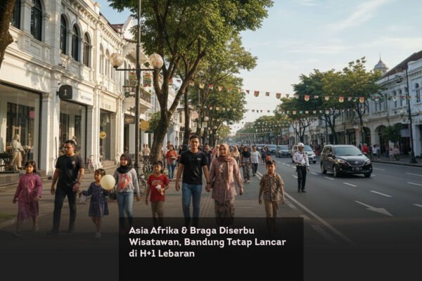 Asia Afrika & Braga Diserbu Wisatawan, Bandung Tetap Lancar di H+1 Lebaran locusonline featured image Mar 2026