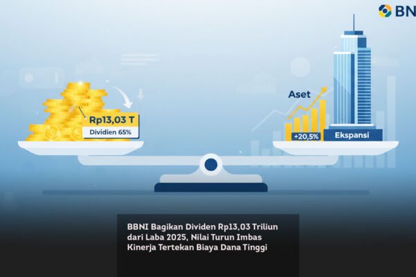 BBNI Bagikan Dividen Rp13,03 Triliun dari Laba 2025, Nilai Turun Imbas Kinerja Tertekan Biaya Dana Tinggi locusonline featured image Mar 2026