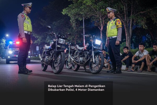 Balap Liar Tengah Malam di Pangatikan Dibubarkan Polisi, 4 Motor Diamankan locusonline featured image Mar