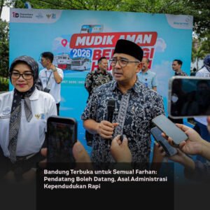 Bandung Terbuka untuk Semua! Farhan: Pendatang Boleh Datang, Asal Administrasi Kependudukan Rapi