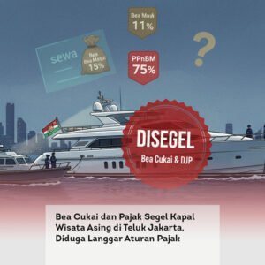 Bea Cukai dan Pajak Segel Kapal Wisata Asing di Teluk Jakarta, Diduga Langgar Aturan Pajak