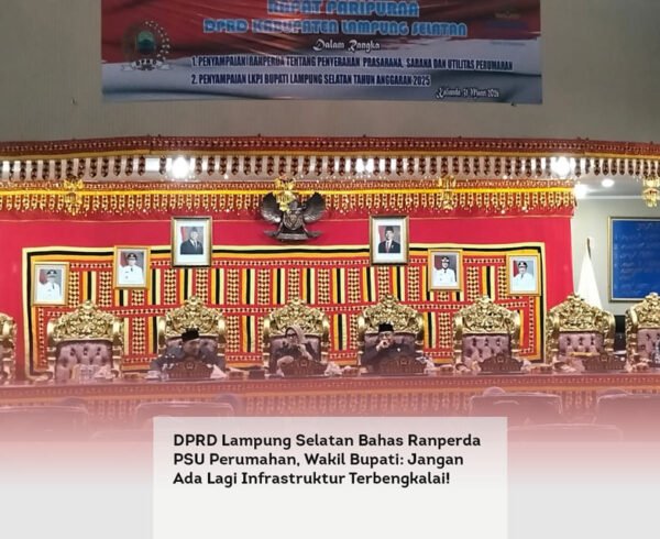 DPRD Lampung Selatan Bahas Ranperda PSU Perumahan, Wakil Bupati, Jangan Ada Lagi Infrastruktur Terbengkalai! locusonline featured image Mar 2026