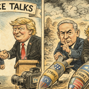 Benjamin Netanyahu dan Donald Trump Main Dua Babak, Diplomasi di Kamera, Rudal di Lapangan