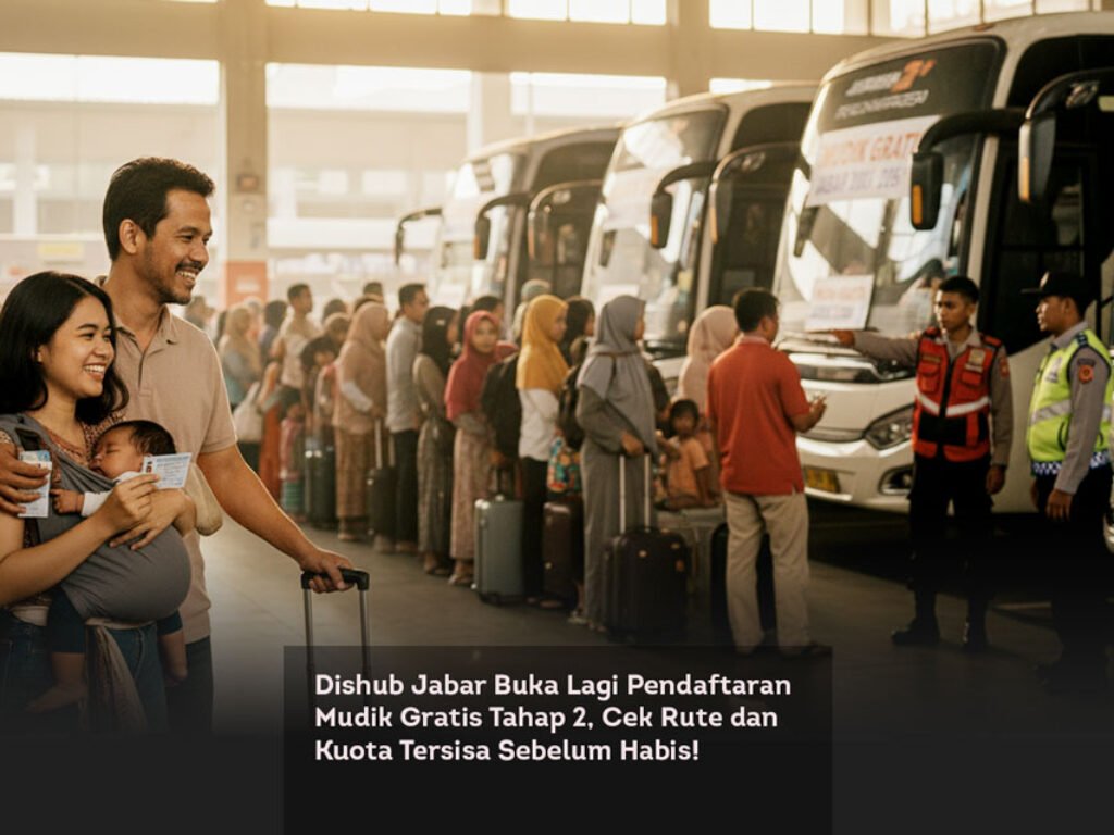 Dishub Jabar Buka Lagi Pendaftaran Mudik Gratis Tahap 2, Cek Rute dan Kuota Tersisa Sebelum Habis!
