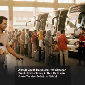 Dishub Jabar Buka Lagi Pendaftaran Mudik Gratis Tahap 2, Cek Rute dan Kuota Tersisa Sebelum Habis! locusonline featured image Mar 2026
