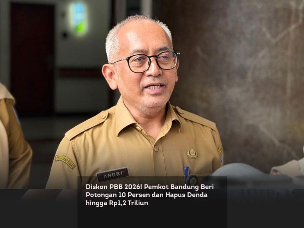 Diskon PBB 2026! Pemkot Bandung Beri Potongan 10 Persen dan Hapus Denda hingga Rp1,2 Triliun