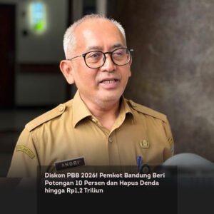 Diskon PBB 2026! Pemkot Bandung Beri Potongan 10 Persen dan Hapus Denda hingga Rp1,2 Triliun