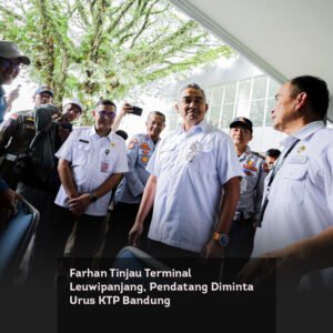 Farhan Tinjau Terminal Leuwipanjang, Pendatang Diminta Urus KTP Bandung