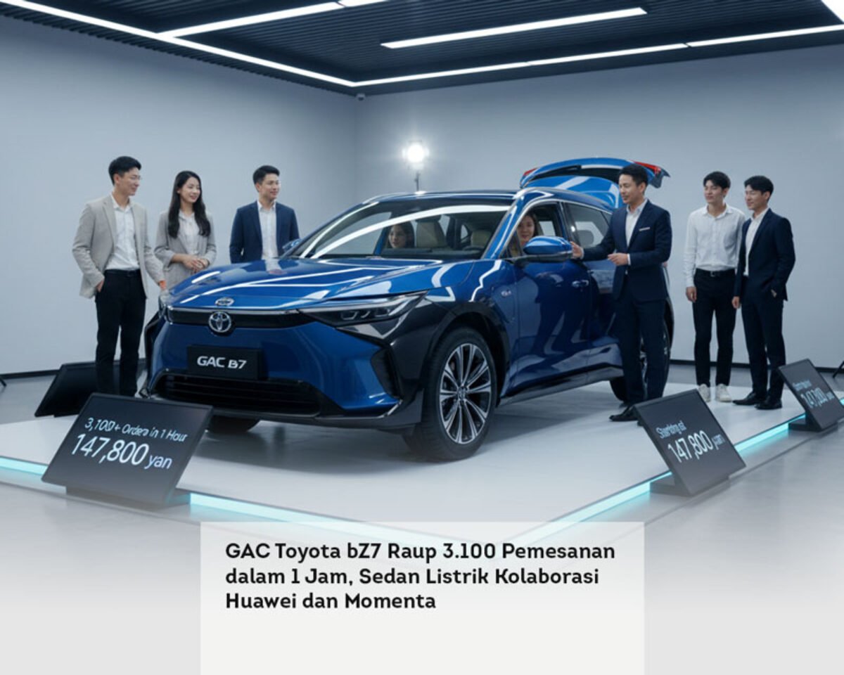 GAC Toyota bZ7 Raup 3.100 Pemesanan dalam 1 Jam, Sedan Listrik Kolaborasi Huawei dan Momenta