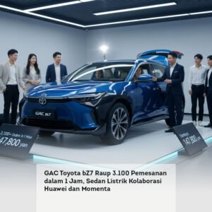 GAC Toyota bZ7 Raup 3.100 Pemesanan dalam 1 Jam, Sedan Listrik Kolaborasi Huawei dan Momenta