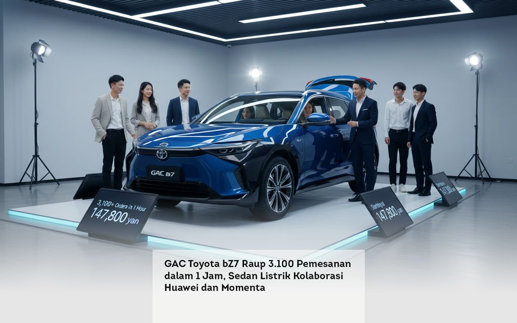 GAC Toyota bZ7 Raup 3.100 Pemesanan dalam 1 Jam, Sedan Listrik Kolaborasi Huawei dan Momenta locusonline featured image Mar 2026