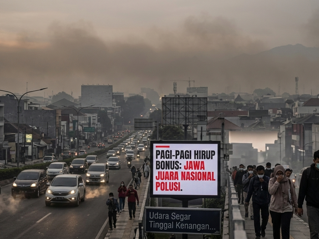 Pagi-Pagi Hirup Bonus: Jawa Barat Juara Nasional Polusi, Udara Segar Tinggal Kenangan