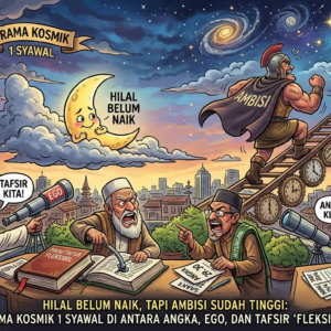 Hilal Belum Naik, Tapi Ambisi Sudah Tinggi: Drama Kosmik 1 Syawal di Antara Angka, Ego, dan Tafsir ‘Fleksibel’