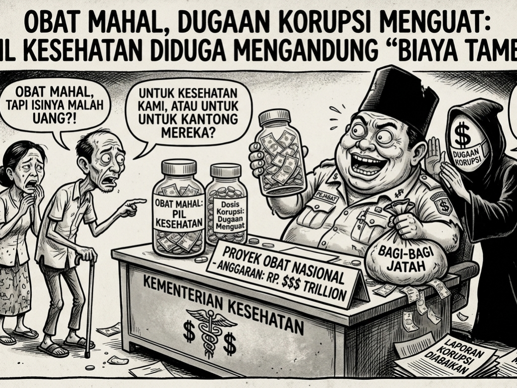 Obat Mahal, Dugaan Korupsi Menguat: Saat Pil Kesehatan Diduga Mengandung “Biaya Tambahan”