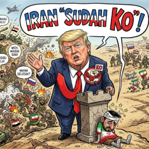 Trump Klaim Iran “Sudah KO”, Medan Perang Masih Ramai