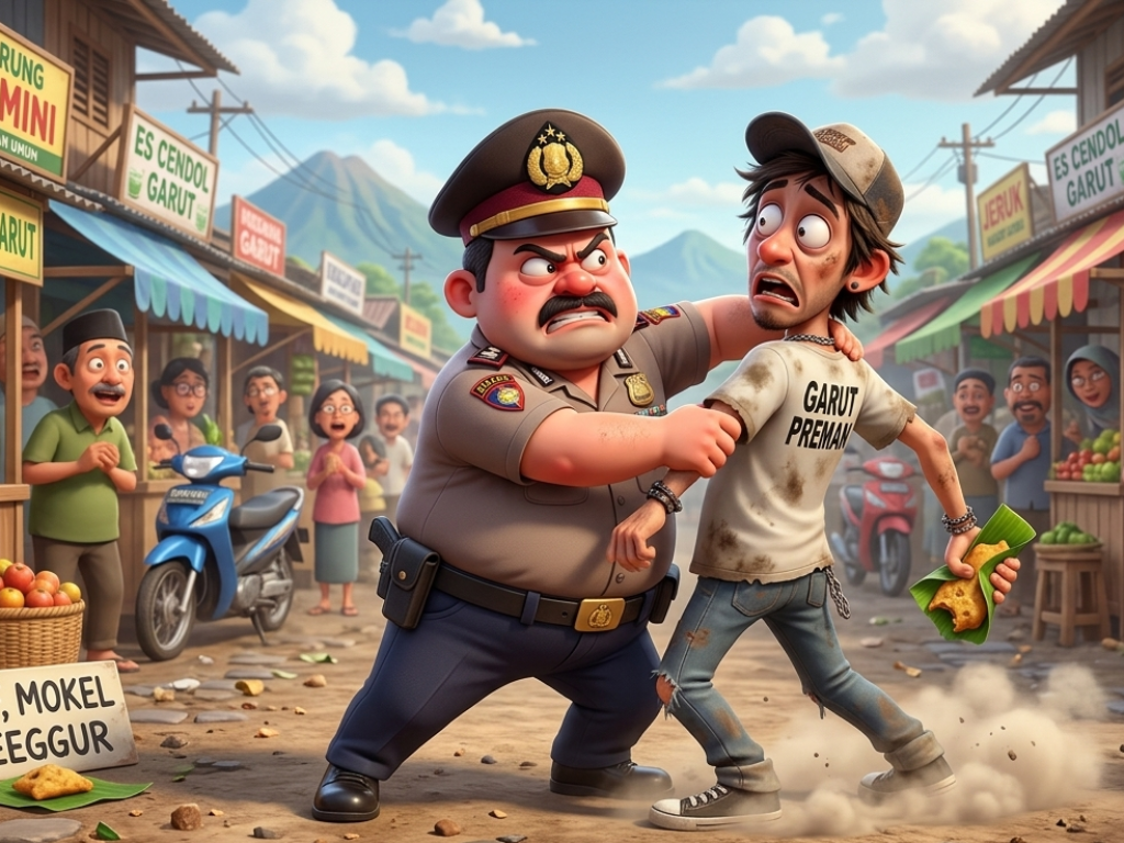 Drama “Kobra vs Kapolsek” di Garut Gegara Ditegur Mokel