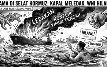 Ledakan di Selat Hormuz, WNI Hilang di Tengah Laut yang Sedang Panas