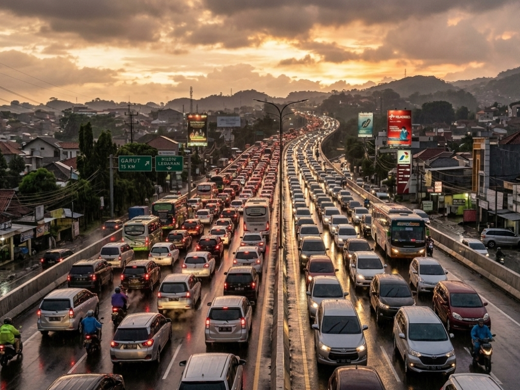 Mudik Level Epik: Tol Jadi Sungai Logam, Polisi Andalkan One Way Agar Tak Jadi Museum Kendaraan