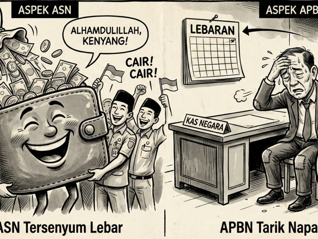 THR Rp55 Triliun Cair Dompet ASN Tersenyum, APBN Siap Tarik Napas Panjang