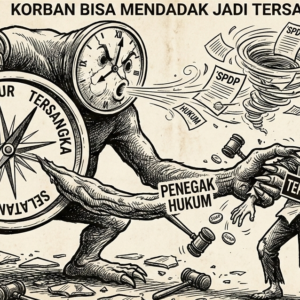 Arah Kompas Penegakan Hukum Negri Cermin Terbalik, Korban Bisa Mendadak Jadi Tersangka