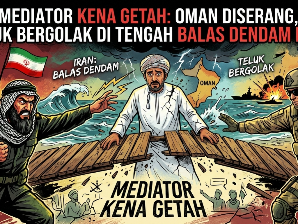 Mediator Kena Getah: Oman Diserang, Teluk Bergolak di Tengah Balas Dendam Iran