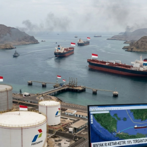 Minyak RI Ketar-Ketir Karena 19 Persen Tergantung Jalur Panas Selat Hormuz
