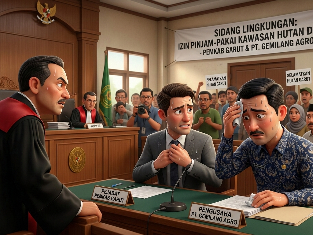 Izin Pinjam-Pakai? Sidang Lingkungan di Garut Bikin Pengusaha dan Pejabat Sama-Sama Berkeringat